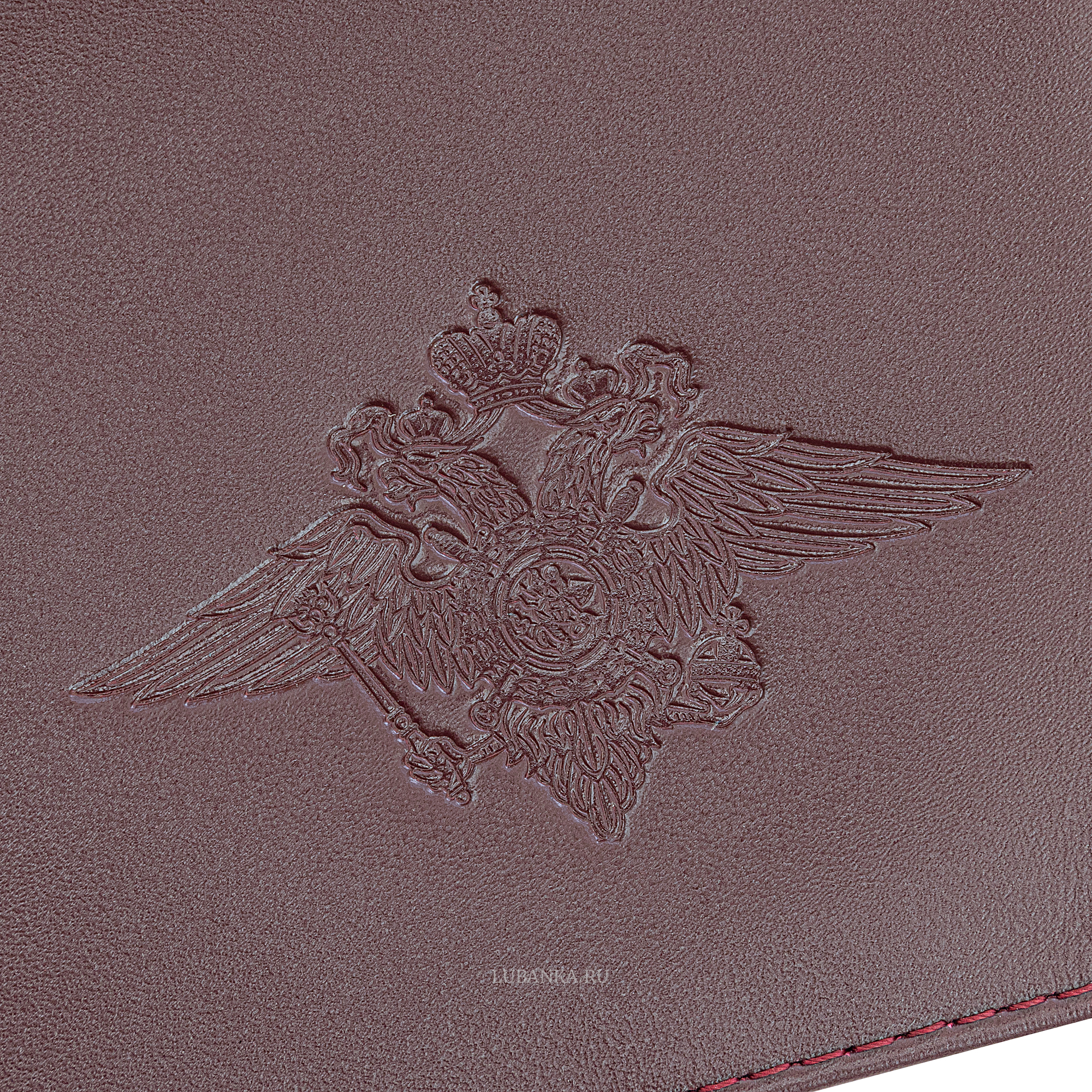 Обложка для удостоверения МВД бордовая