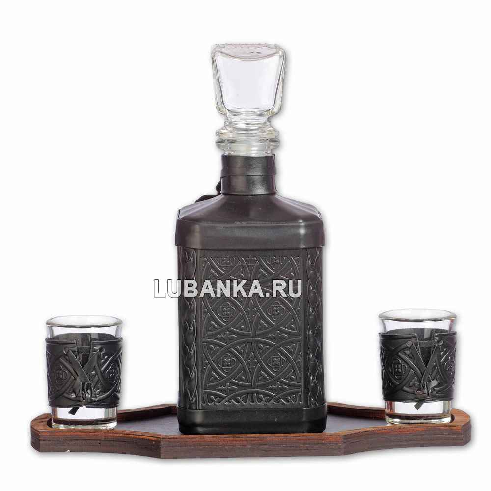 Набор для водки «ФСБ» чёрный