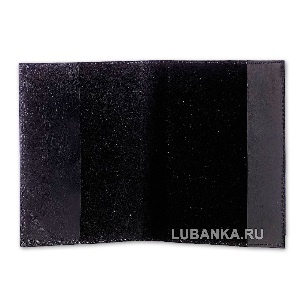 Обложка для паспорта «Уголовный розыск», чёрная
