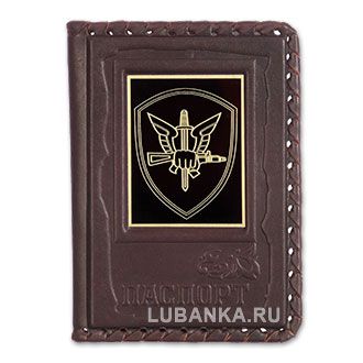 Обложка для паспорта «ОМОН», бордовая