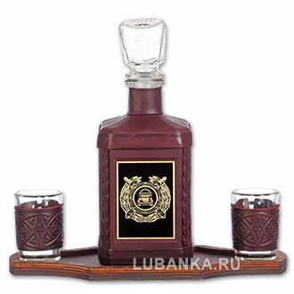 Набор для водки «ГИБДД» бордовый