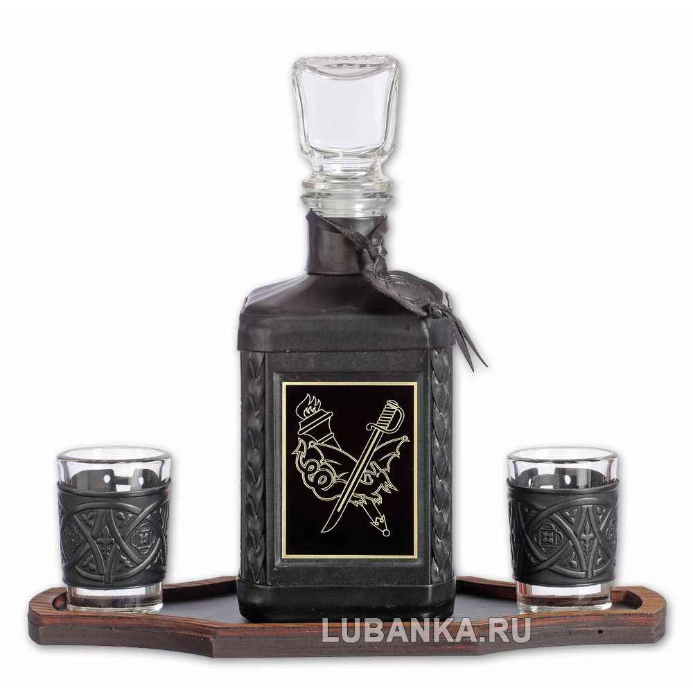 Набор для водки «Уголовный розыск» чёрный