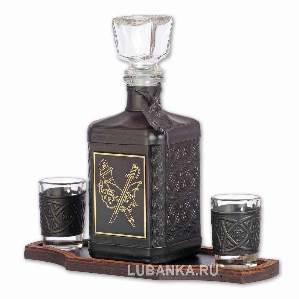 Набор для водки «Уголовный розыск» чёрный