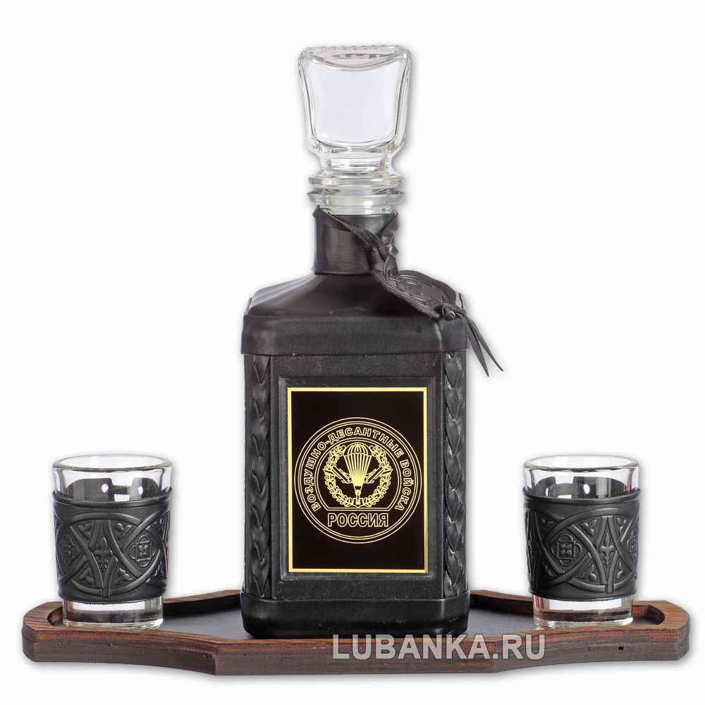Набор для водки «Воздушно-Десантные войска» чёрный