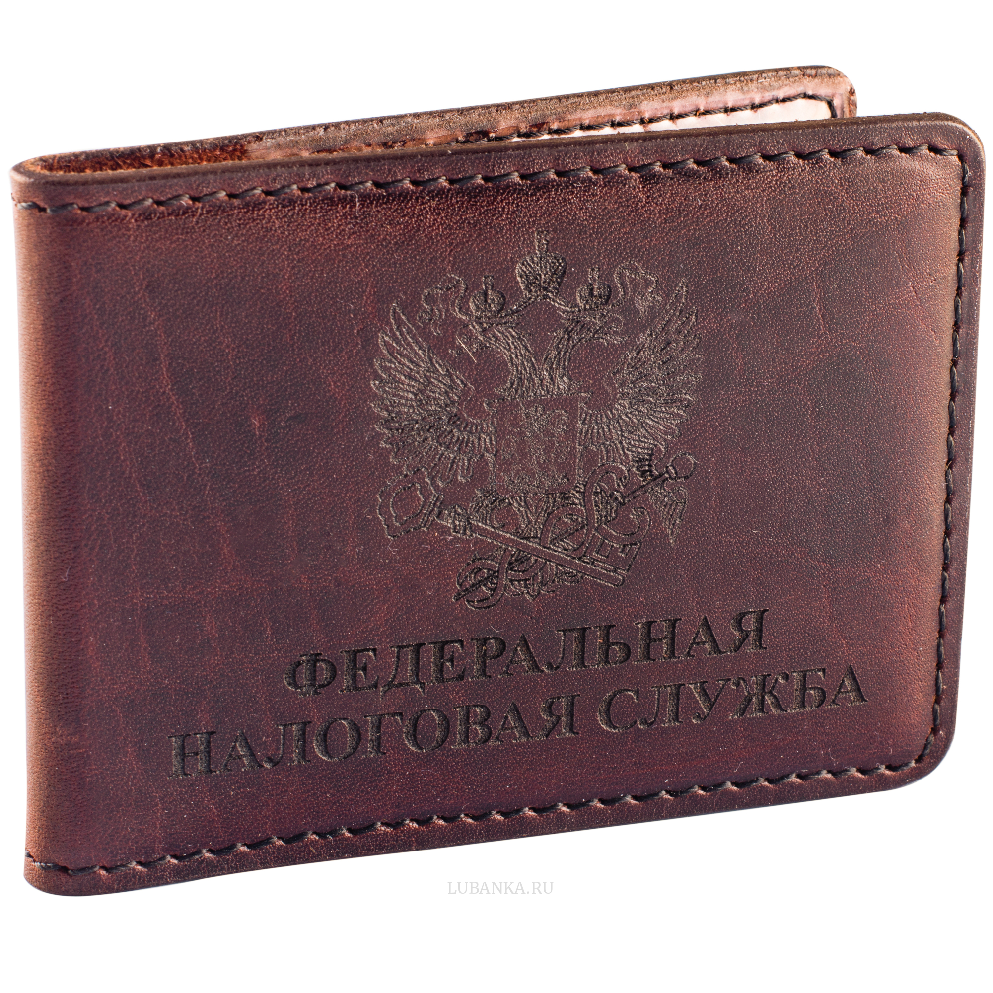 Обложка для удостоверения Налоговая Служба коричневая