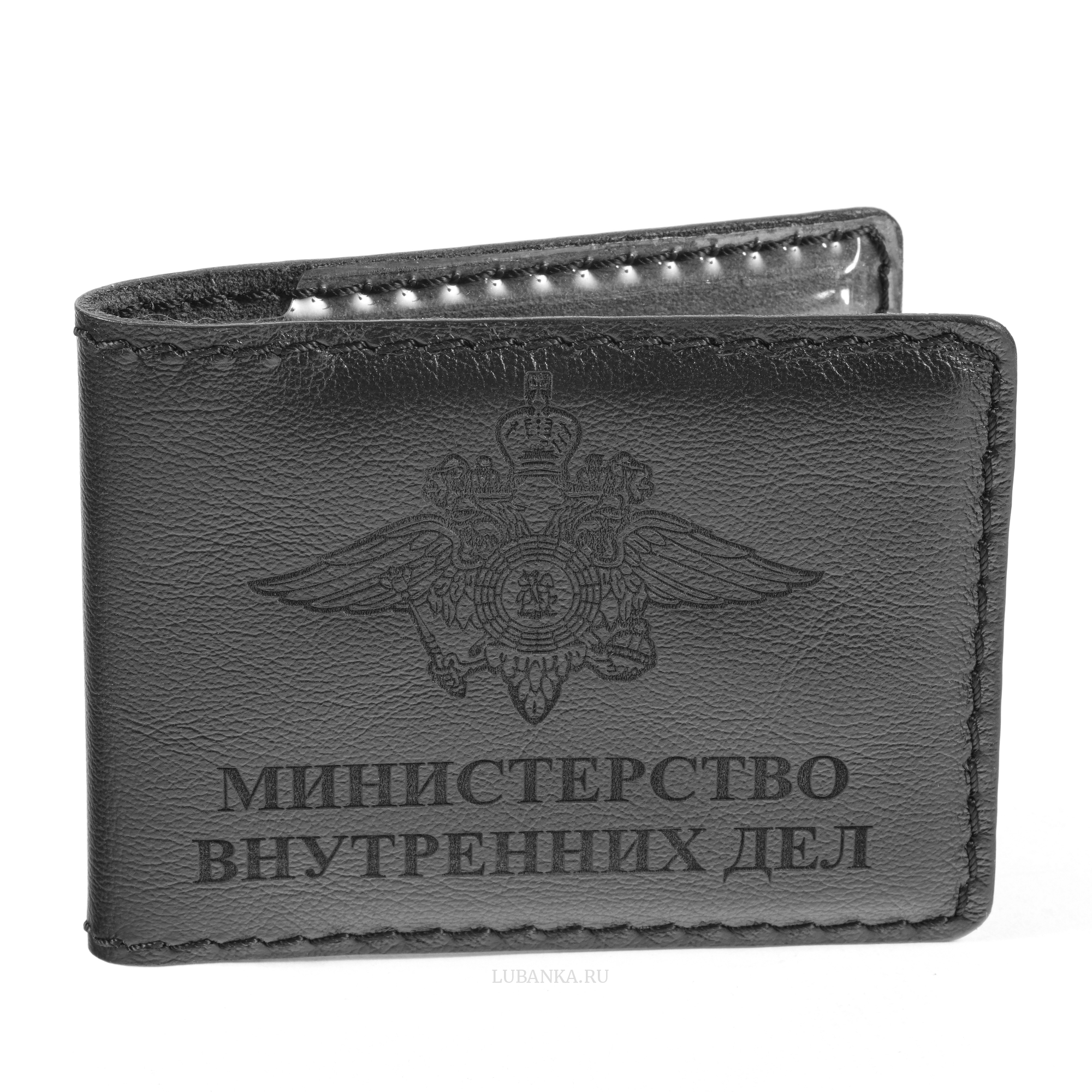 Обложка для удостоверения МВД черная