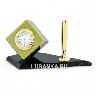 Настольный набор для руководителя «Кубик» из камня